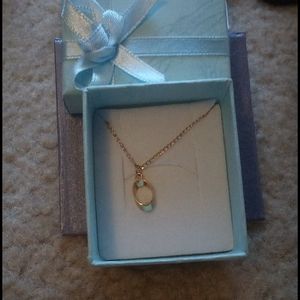 Emerald Chip YGF child's Necklace